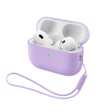 Чохол для навушників Armorstandart Silicone Case with straps For Apple AirPods Pro 3 Pink Purple (ARM91284)