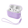 Чохол для навушників Armorstandart Silicone Case with straps For Apple AirPods Pro 3 Pink Purple (ARM91284)