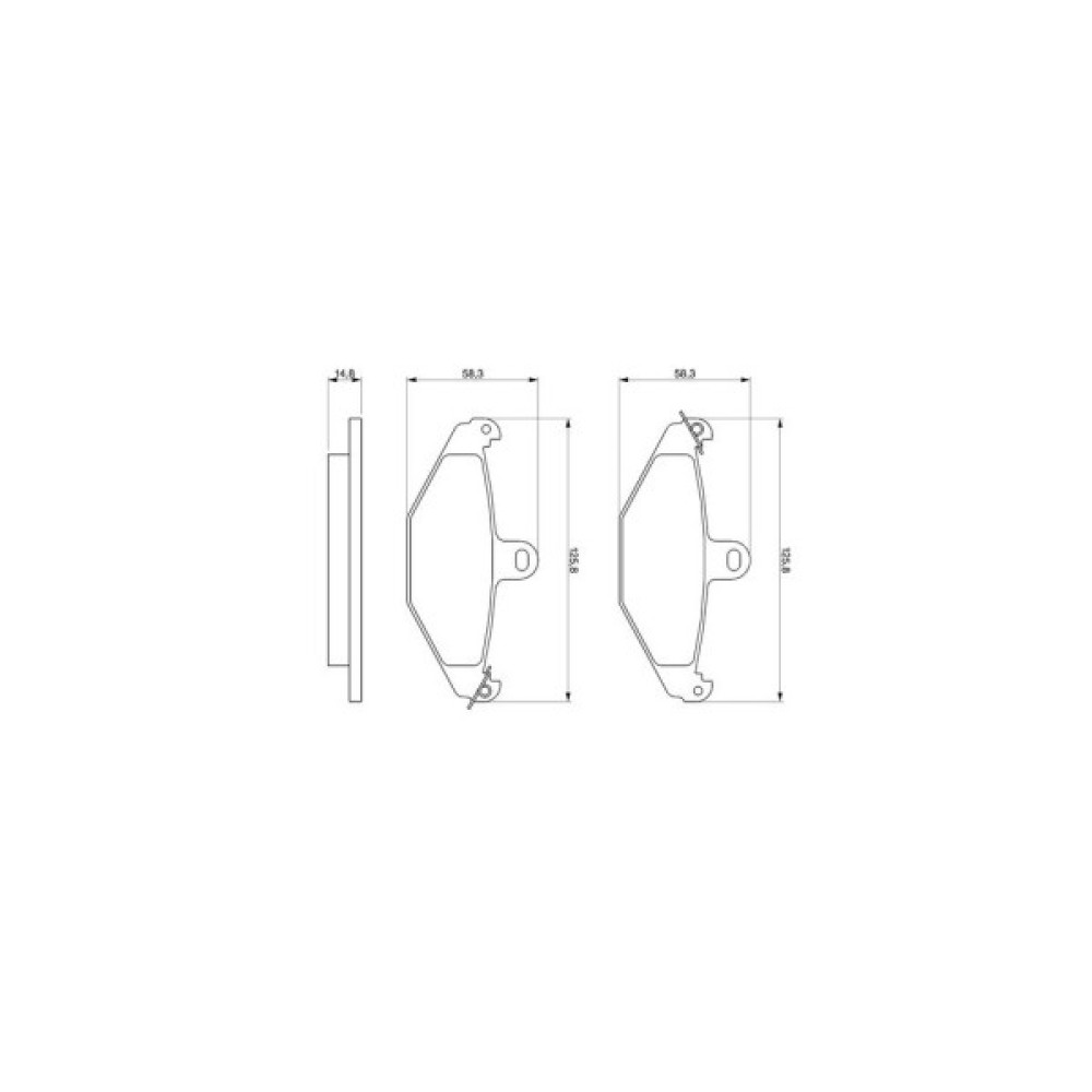 Гальмівні колодки Bosch 0 986 461 148