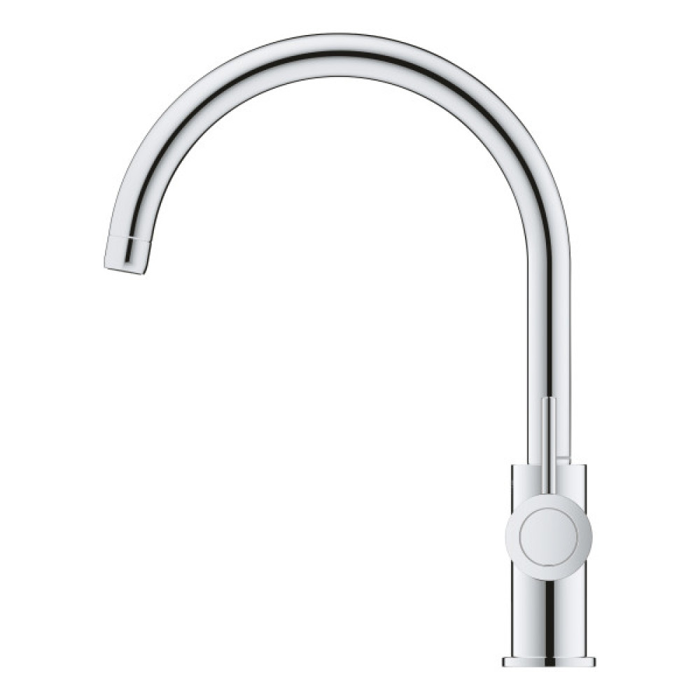 Змішувач для кухні Grohe BauClassic, довж.виливу - 223мм, поворотний, 1важіль, хром