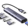 Концентратор Ugreen USB 3.0 to 3хUSB 3.0/Type-C+RJ45(1000M) Ethernet 5in1 CM475 (60554) Концентратор Ugreen USB 3.0 to 3хUSB 3.0/Type-C+RJ45(1000M) Ethernet 5in1 CM475 (60554)