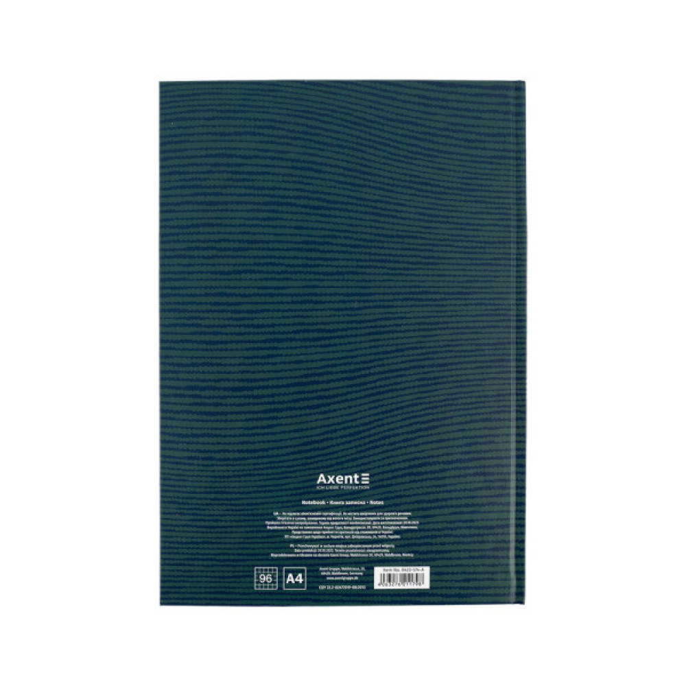 Канцелярська книга Axent Earth colors Precious А4 96 аркушів клітинка (8422-574-A)