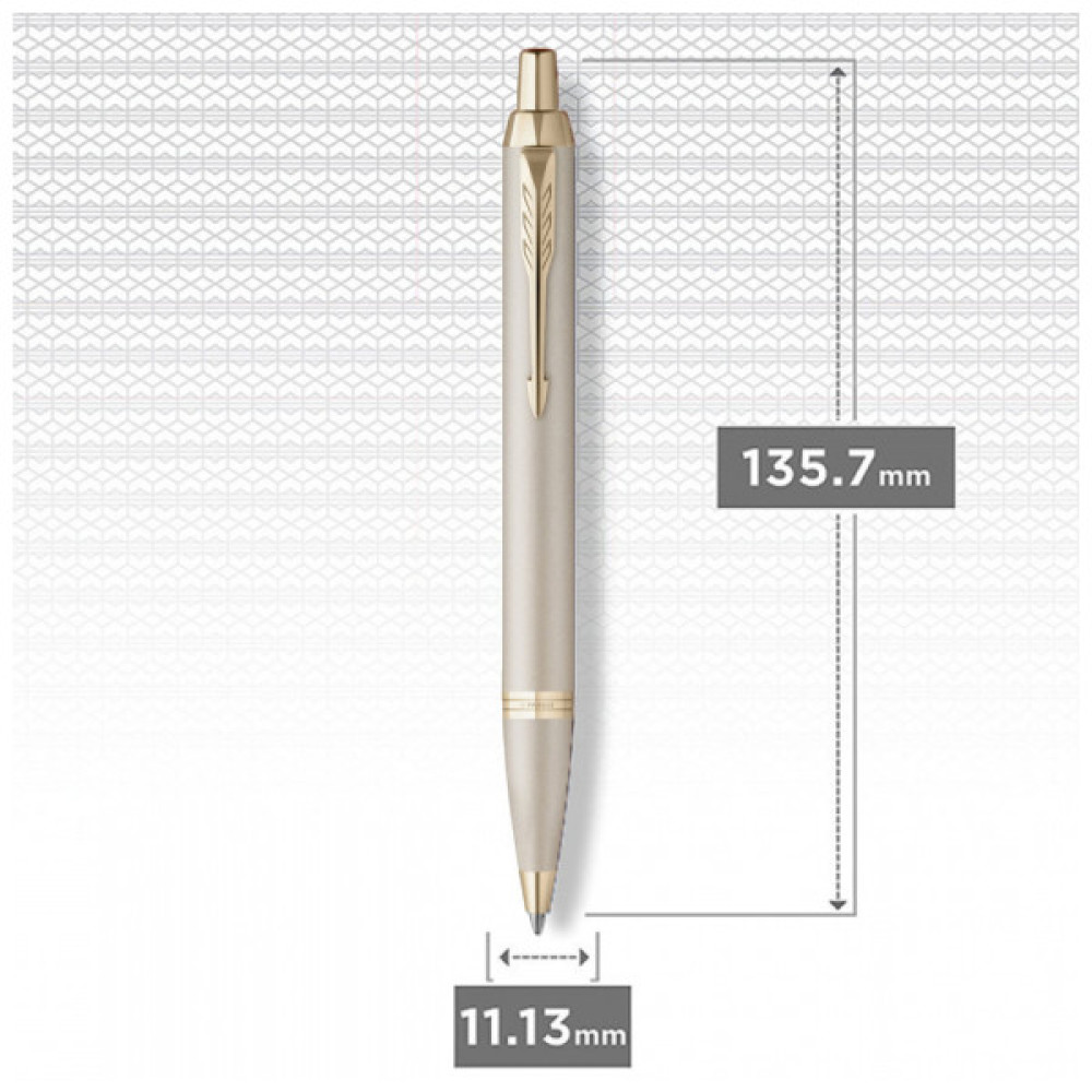 Ручка кулькова Parker IM 17 Professionals Monochrome Champagne BP (28 232)