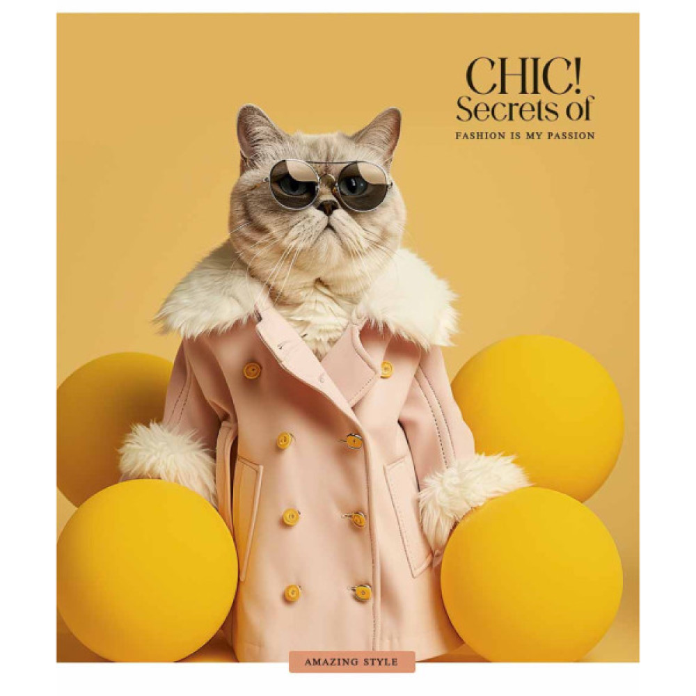 Зошит Школярик Fashion chic 36 аркушів клітинка (036-3458K)