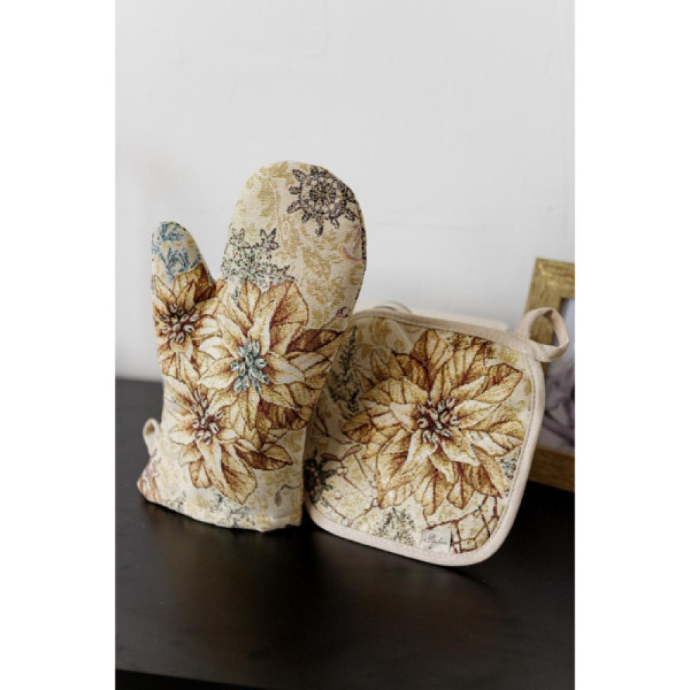 Кухонна прихватка Прованс гобеленова Золоте свято 20х20 см (037829)