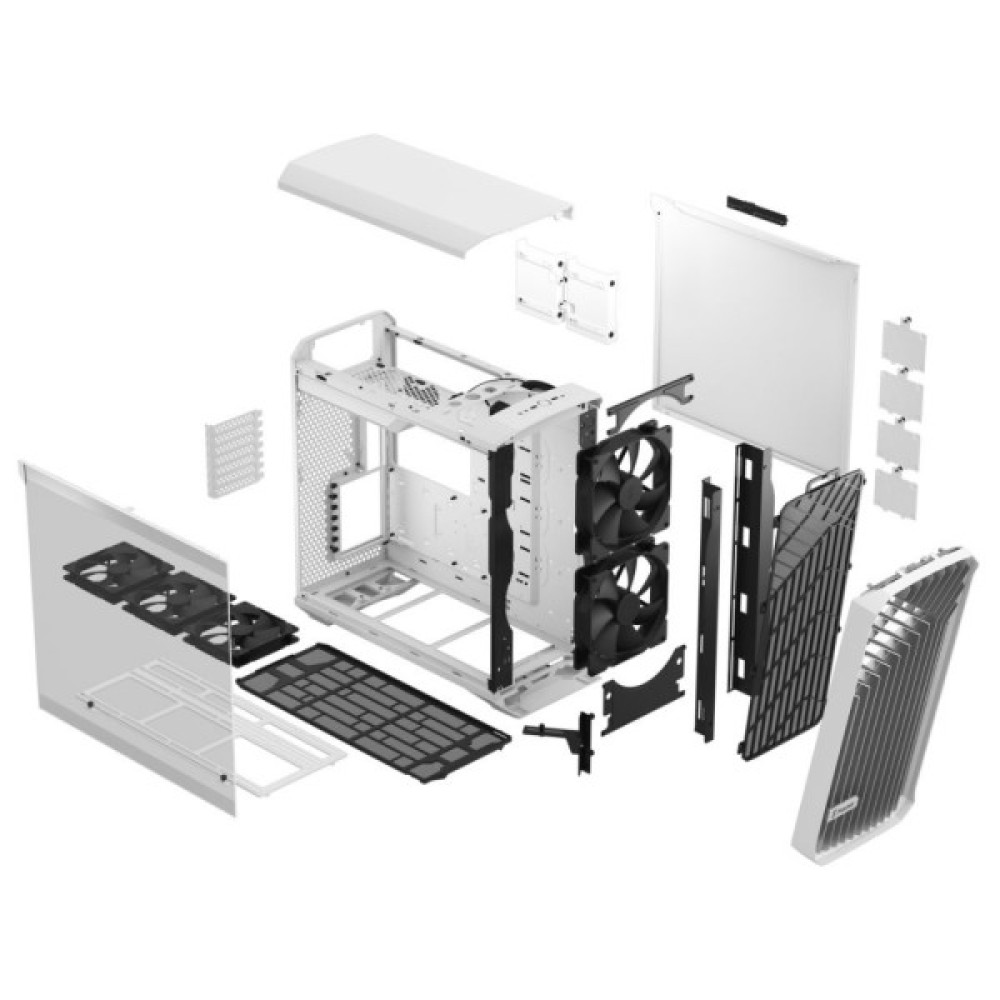 FRACTAL DESIGN Torrent White TG Clear Tint (FD-C-TOR1A-03)