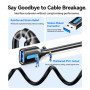 Дата кабель USB 3.2 AM/AF 2.0m 10Gbps PVC black Vention (CBOBH)
