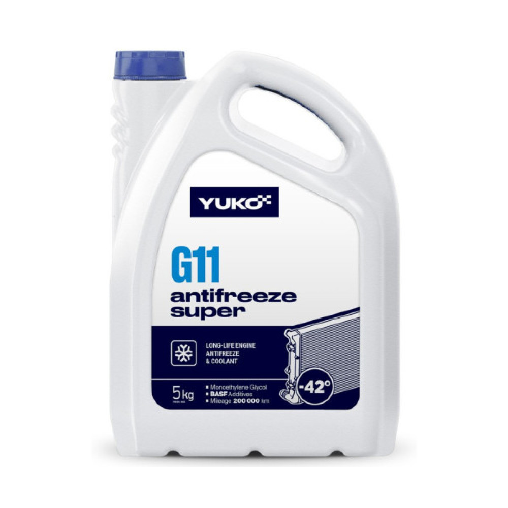 Антифриз Yuko -40 Super G11 синій 5л (4820070248203)