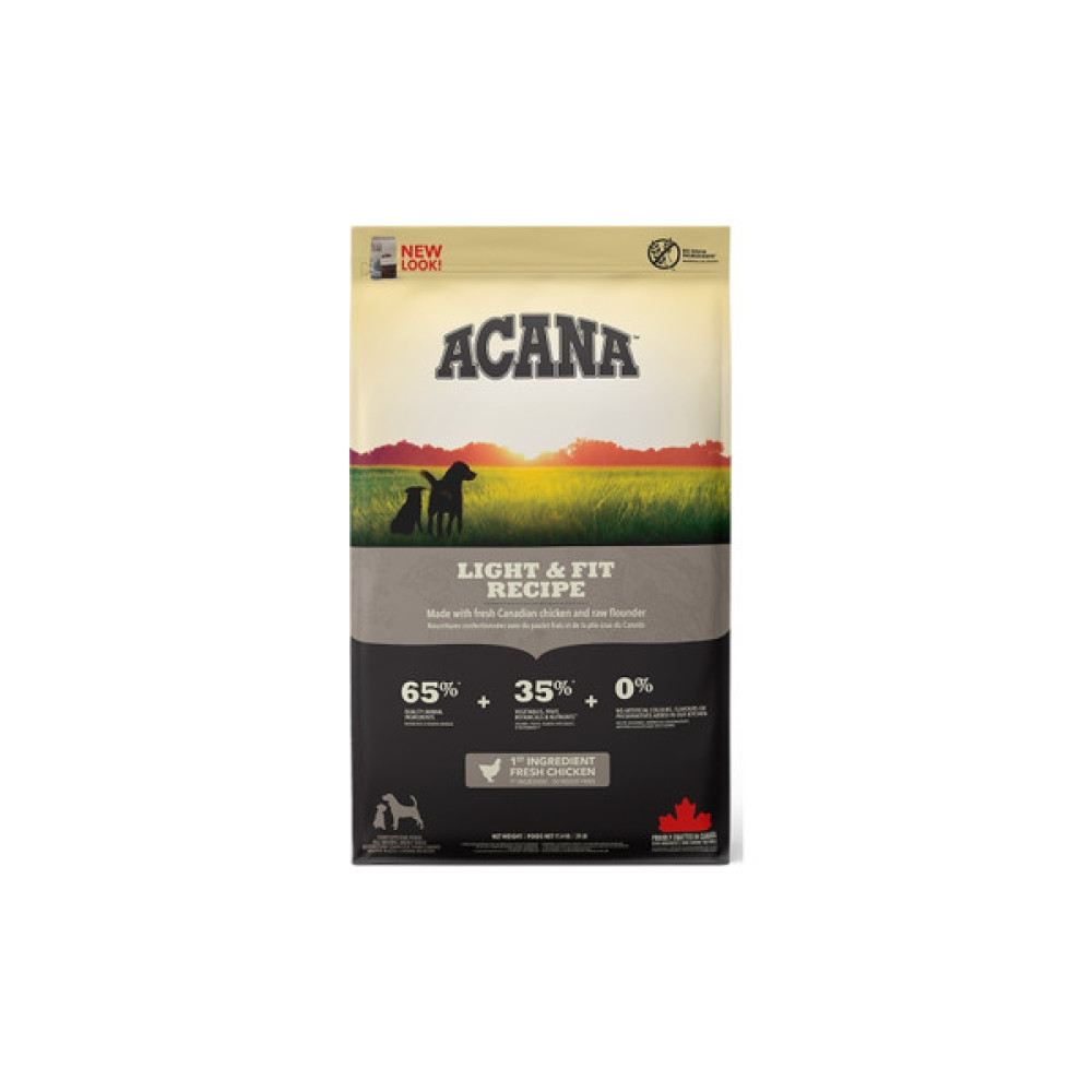 Сухий корм для собак ACANA Light&Fit Recipe 11.4 кг (0064992512118)