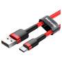 Дата кабель USB 2.0 AM to USB-C 0.5m 3A red Baseus (CATKLF-A09)
