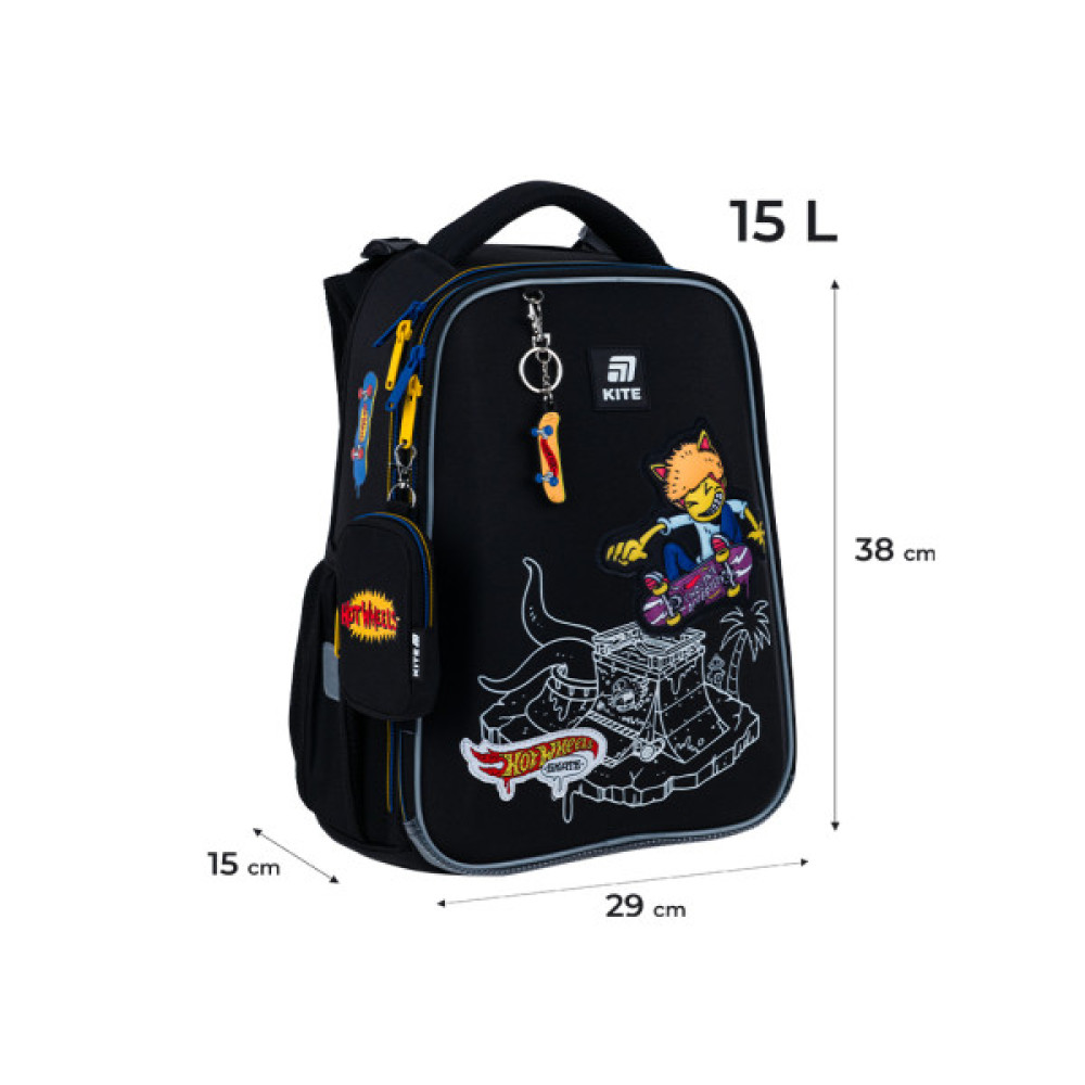 Портфель Kite Education 531 Hot Wheels Skate (HW25-531M)
