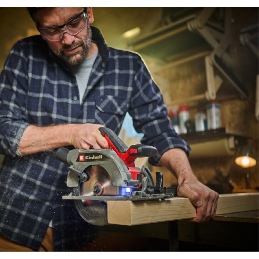 Пила дискова акумуляторна Einhell TP-CS 18/165 Li BL-Solo 18В 4200об/хв 165х20мм 2.9кг без АКБ та ЗП