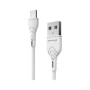Зарядний пристрій Grand-X Quick Charge QС3.0, + cable USB -> Type C 1m white (CH-550WT)