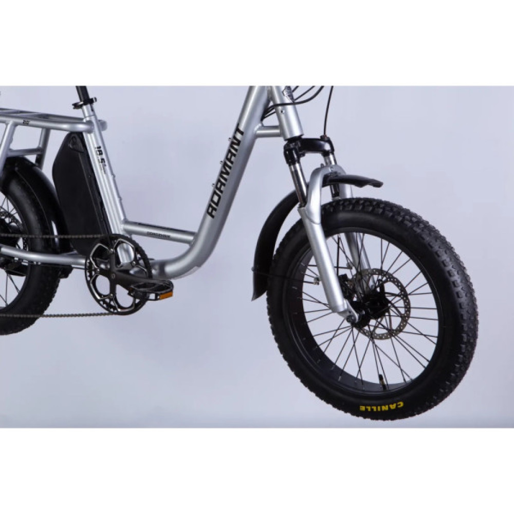 Електровелосипед Dorozhnik 20" ADAMANT DD FR рама-18,5" 8B 17.5А*г 500Вт 2026 срiблястий (ELB-D-20-076)