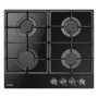 Комплект Hansa (духовка електрична + поверхня газова на склі), чорний