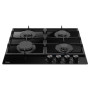 Комплект Hansa (духовка електрична + поверхня газова на склі), чорний