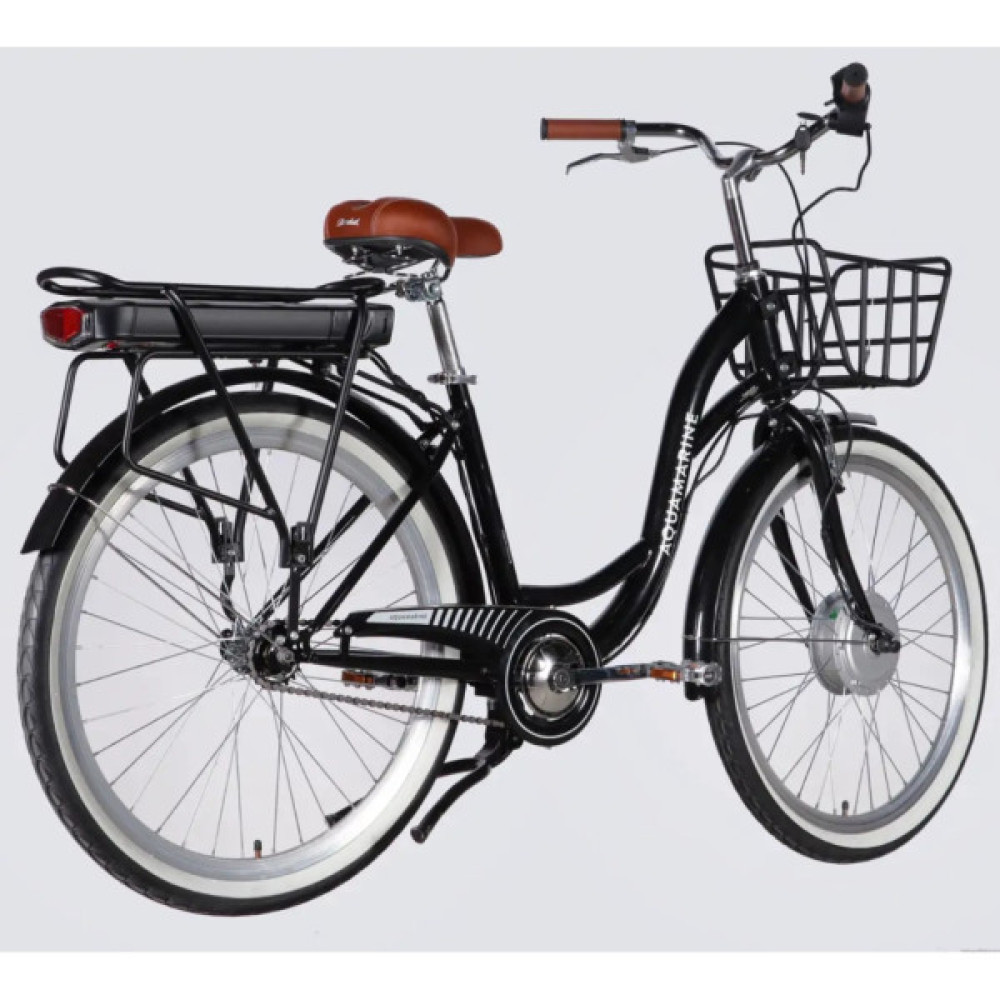 Електровелосипед Dorozhnik 26" eAQUAMARINE BH рама-17" 36B 13А*г 500Вт 2026 чорний (ELB-D-26-296)