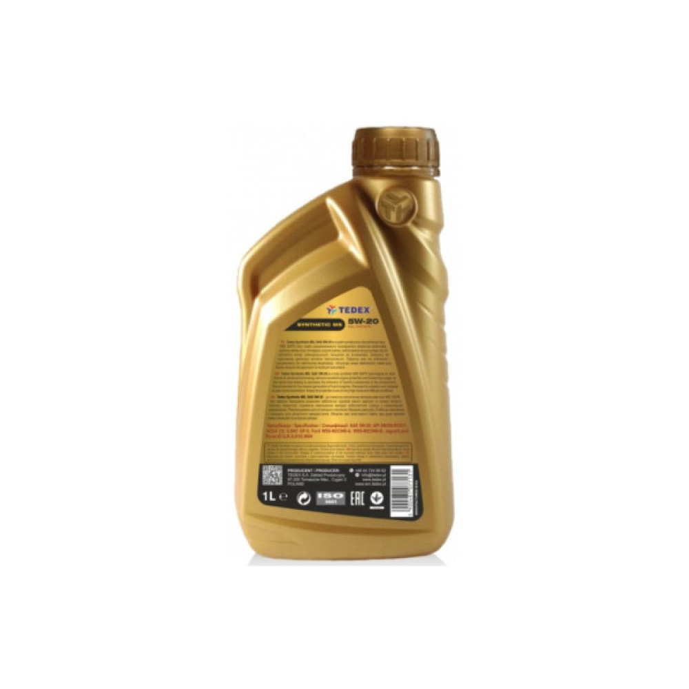 Моторна олива TEDEX SYNTHETIC (MS) MOTOR OIL 5W20 - 1л