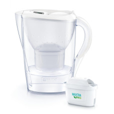 Фільтр-глечик Brita Marella Memo MXPro 2.4л (1.4л очищеної води) з фільтр-картриджем, білий