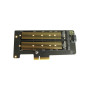 Контролер Dynamode 2х M.2 NVMe M-Key /SATA B-key SSD to PCI-E 3.0 x4/ x8/ x16, (PCI-Ex4- 2xM.2 MB-key) Контролер Dynamode 2х M.2 NVMe M-Key /SATA B-key SSD to PCI-E 3.0 x4/ x8/ x16, (PCI-Ex4- 2xM.2 MB-key)