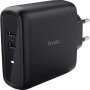 Зарядний пристрій Trust Maxo 65W 2xUSB-C PD black (25380_TRUST) Зарядний пристрій Trust Maxo 65W 2xUSB-C PD black (25380_TRUST)