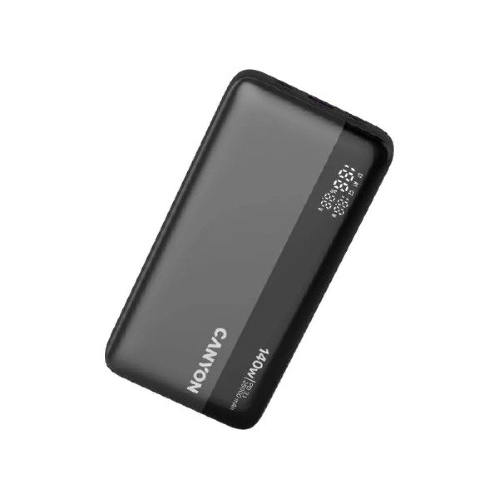 Батарея універсальна Canyon PB-240 25000mAh, PD3.1/140W, PPS, QC3.0, AFC & SCP, Digital Display (CNS-CPB240)