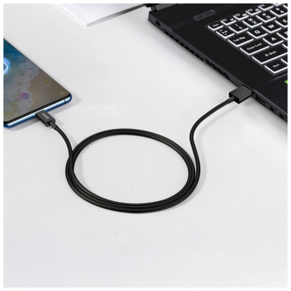 Дата кабель USB 2.0 AM to Micro 5P 2.0m Superior Fast Charging 2A black Baseus (CAMYS-A01)