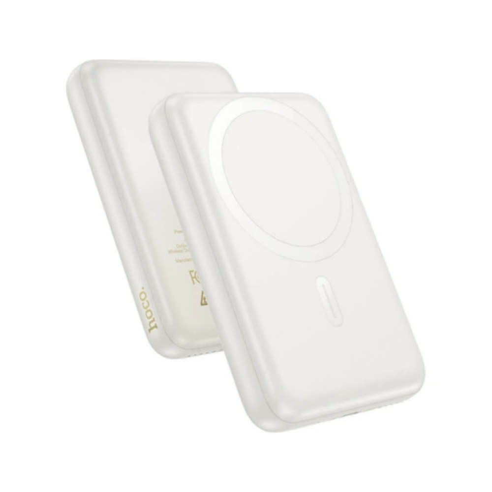 Батарея універсальна HOCO 10000mAh Grace PD/20W Magnetic White (J141 / 714985)