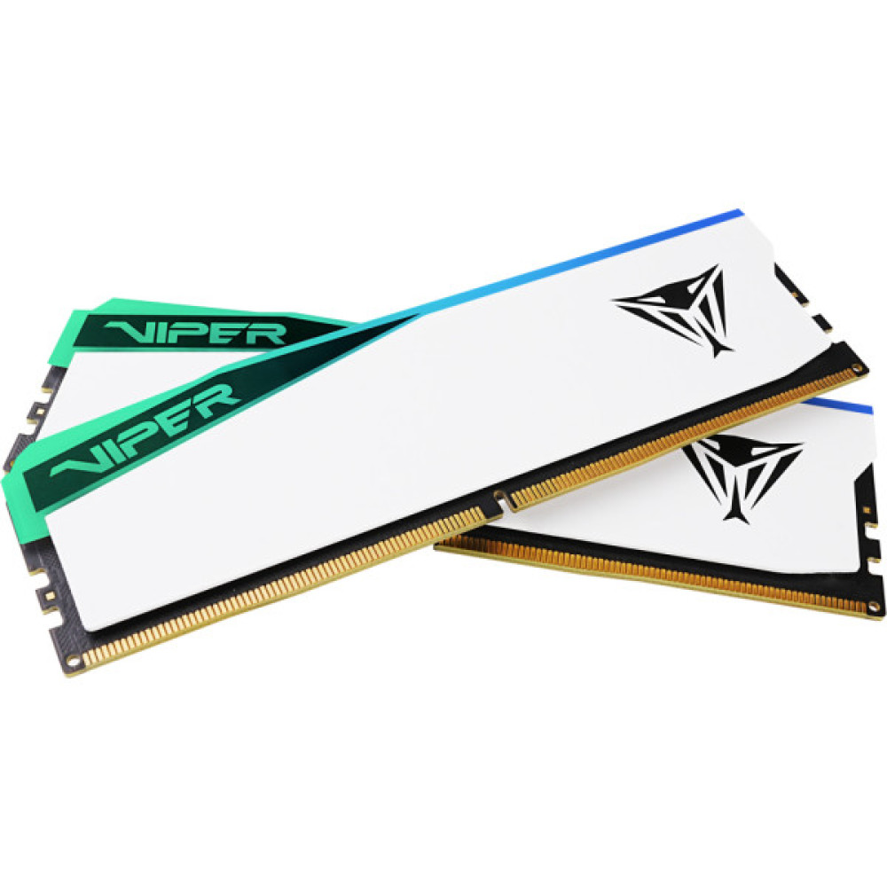 Модуль пам'яті для комп'ютера DDR5 32GB (2x16GB) 6200 MHz Viper Elite 5 RGB Patriot (PVER532G62C42KW)