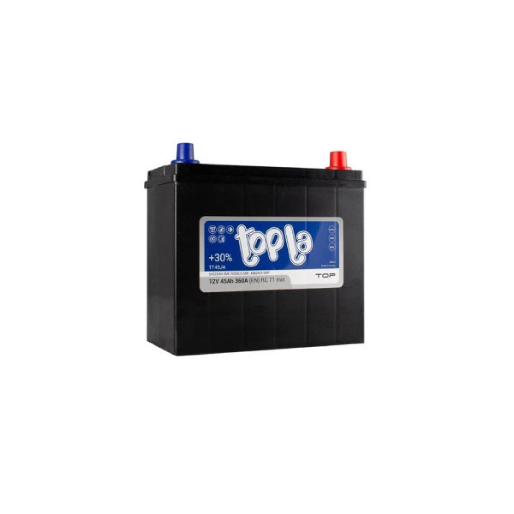 Акумулятор автомобільний Topla 45 Ah/12V Top/Energy Japan Euro (118 245)