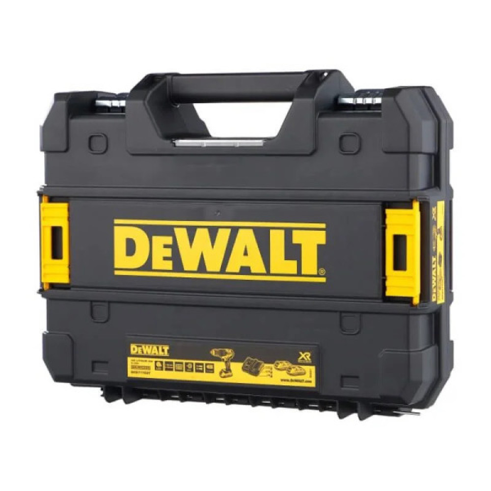 Дриль-шурупокрут DeWalt безщітковий XR Li-Ion 18В акб 2х2А·год 65Нм 500-1750об/хв патрон 13мм ЗП кейс 1.15кг