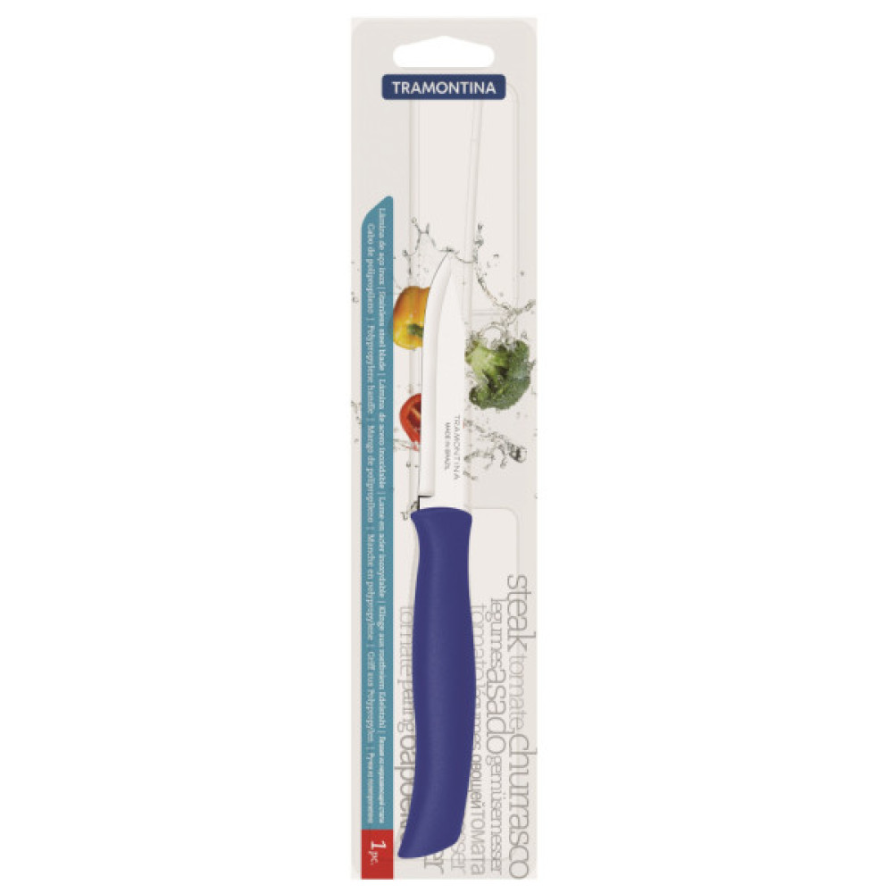 Кухонний ніж Tramontina Athus Blue Vegetable 76 мм (23080/913) Кухонний ніж Tramontina Athus Blue Vegetable 76 мм (23080/913)
