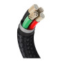 Дата кабель USB 2.0 AM to Lightning 2.0m 2.4A metal black Baseus (CALJK-B01)