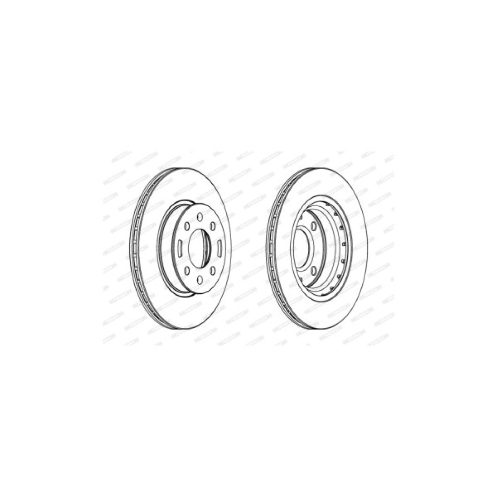 Гальмівний диск FERODO DDF1840C