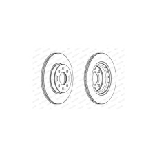 Гальмівний диск FERODO DDF1840C