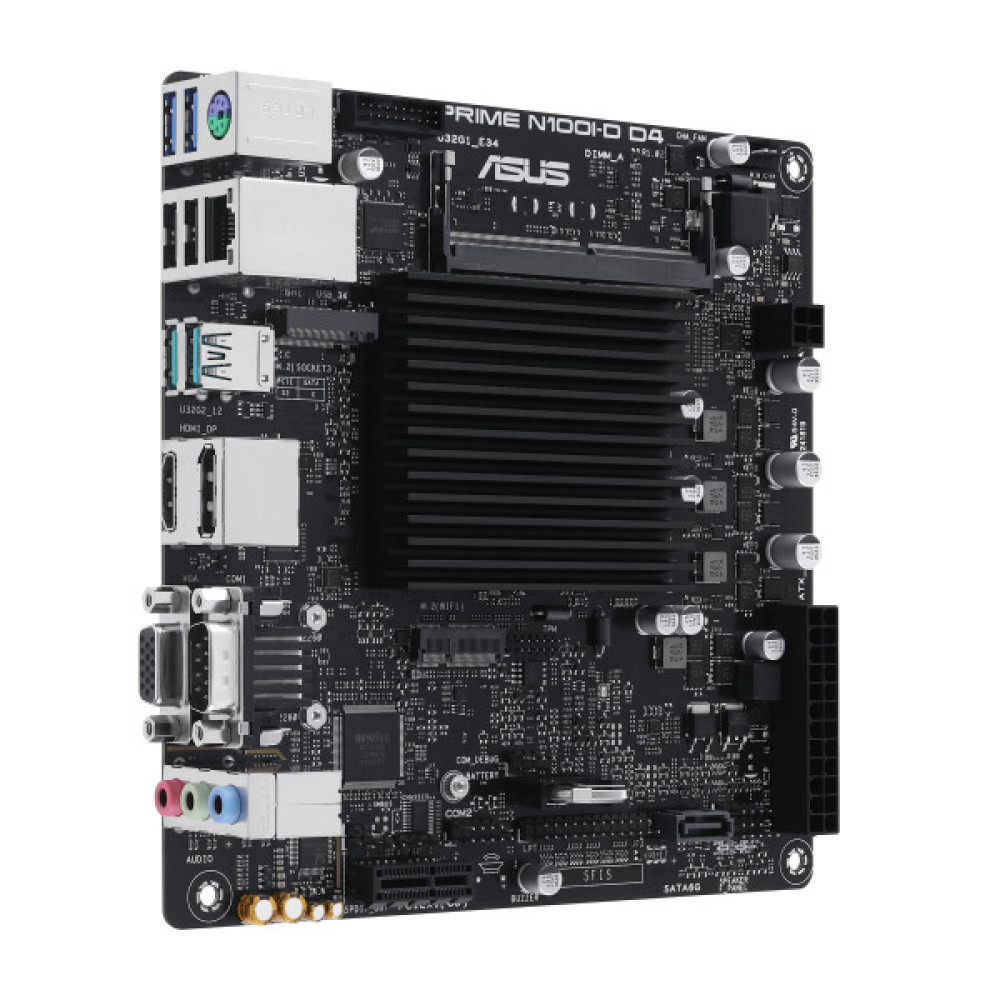 Материнська плата ASUS PRIME N100I-D D4-CSM CPU Intel N100 Quad-Core 2.0GHz 1xDDR4 SO-DIMM D-Sub HDMI DP Com mITX