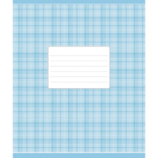 Зошит Школярик Блакитна шотландка 12 аркушів лінія (012-2578L)