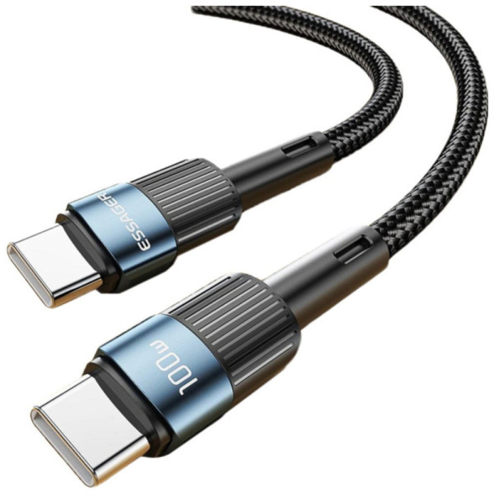 Дата кабель USB-C to USB-C 1.0m 100W blue Essager (EXCTT1-XC03)