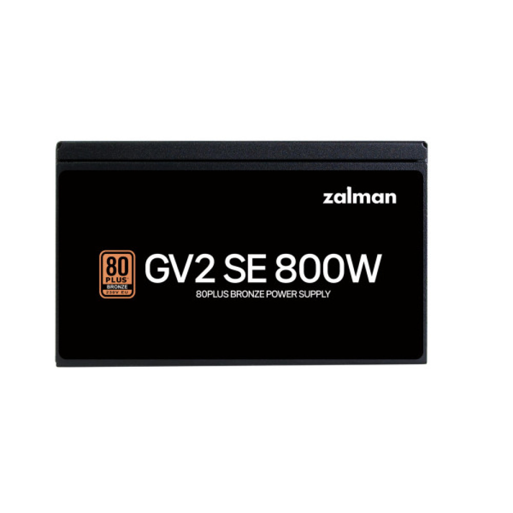 Блок живлення Zalman GV2SE  (800W) 88%, 80+ Bronze, 120мм, 1xMB 24pin(20+4), 1xCPU(4+4 pin + 8pin), 4xMolex, 8xSATA, 4xPCIe 8pin(6+2)