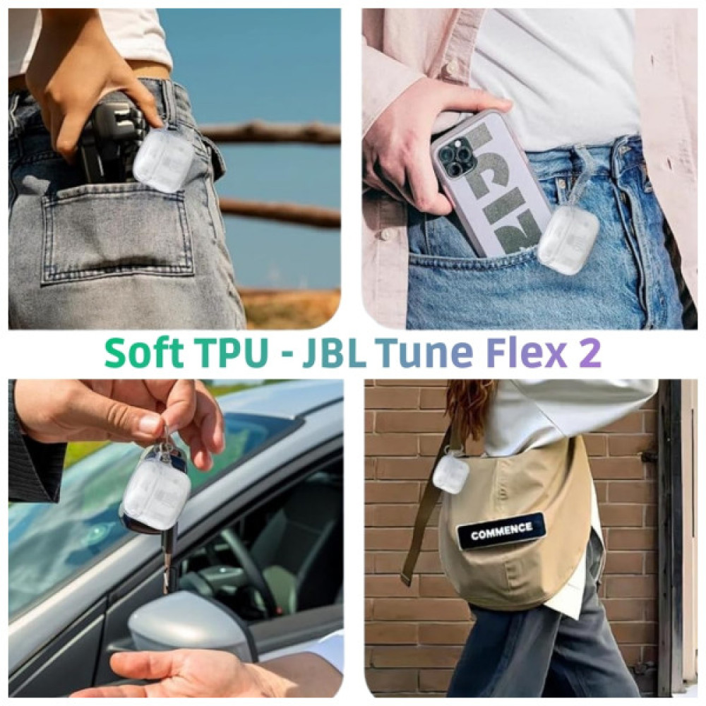 Чохол для навушників BeCover для JBL Tune Flex 2 Transparent (714829)