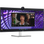 Монітор DELL 34" P3424WEB HDMI, DP, USB-C, RJ-45, MM, IPS, 3440x1440, 21:9, sRGB 99%, CURVED, HAS, Cam