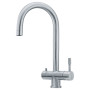 Змішувач для кухні Franke Eos Clear Water , довж.виливу - 185мм, поворотний, 1+1фільтр, нерж