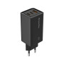 Зарядний пристрій ColorWay GaN3 Pro Power Delivery (USB-A + 2 USB TYPE-C) (65W) (CW-CHS039PD-BK) Зарядний пристрій ColorWay GaN3 Pro Power Delivery (USB-A + 2 USB TYPE-C) (65W) (CW-CHS039PD-BK)