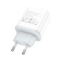 Зарядний пристрій HOCO C105A Stage 1xUSB-C PD20W + 1xUSB QC3.0 White (6931474782946) Зарядний пристрій HOCO C105A Stage 1xUSB-C PD20W + 1xUSB QC3.0 White (6931474782946)
