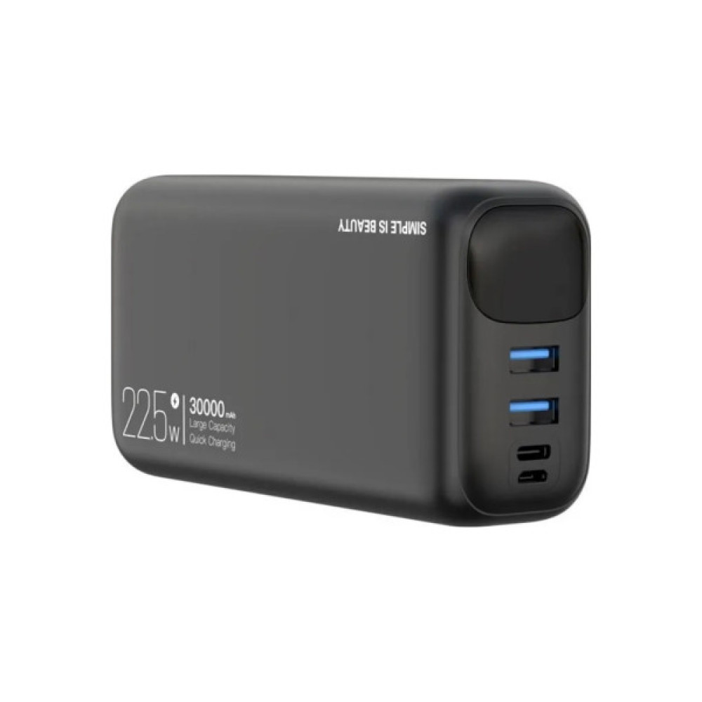 Батарея універсальна XO 30000mAh, Input(Type-C,MicroUSB), Output(2хUSB,1хType-C), PD20W (XO-PR200)