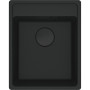 Мийка кухонна Franke Maris, фраграніт, прямокутник, без крила, 410х510х200мм, чаша - 1, врізна, MRG 610-37 TL, чорний матовий