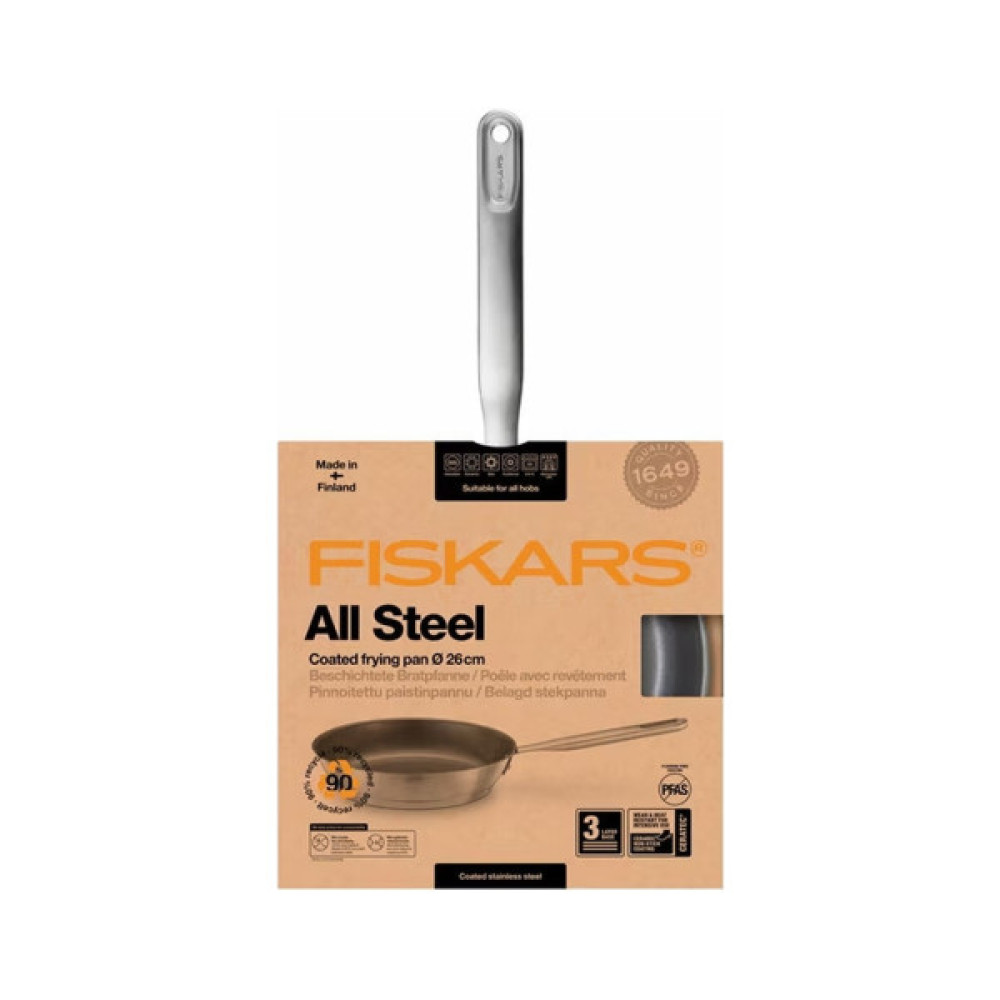 Сковорода Fiskars All Steel матова 26 см (1064744)