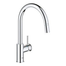 Змішувач для кухні Grohe BauClassic, довж.виливу - 215мм, поворотний, 1важіль, хром