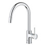Змішувач для кухні Grohe BauClassic, довж.виливу - 215мм, поворотний, 1важіль, хром