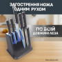 Набір ножів Tefal Ever Sharp Pro, 6 предметів, чорний (K297S644)
